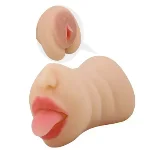 Мастурбатор c двумя входами Crazy Bull - Sarah soft skin, BM-009240N - мініатюра 1