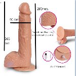 Вибратор " Rotary Telescopic Dildo ", 10 режимов вибрации и ротации, движения вверх-вниз - мініатюра 4