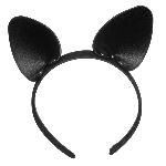 Кокетливые ушки кошечки на гибком ободке Playful Cat Black - мініатюра 2