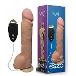Вибратор на присоске EGZO Ciberskin DVR006 ( 23,5 см х 5 см ) - мініатюра 2
