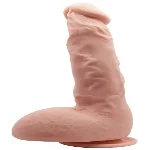 Фаллоимитатор на присоске Baile Beautiful JASON 9,4'' Flesh - мініатюра 1