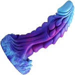 Фантазийный фаллоимитатор Fantasy Art “Blue/Purple” - мініатюра 1