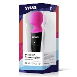 Вибромассажер - Yiva Power Massager черно-розовый - мініатюра 1