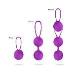 Набор вагинальных шариков Pleasure Violet - мініатюра 10
