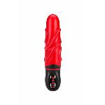 Роскошный вибратор с выпуклыми ребрышками для стимуляции AMOR BIG VIBRATOR BRUCE Red (Приложение НЕ Функционирует!) - мініатюра 2