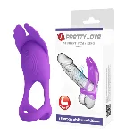 Эрекционное кольцо Pretty Love - Vibration Penis Ring SILAS Purple - мініатюра 1
