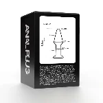 Анальная пробка EGZO EAP-B из стекла, прозрачная, 11,9 см, диаметр 3,2 см - мініатюра 4