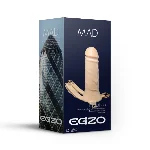 Фаллопротез поясной EGZO (пустотелый страпон) (19,5 см х 4,5 см) - мініатюра 1