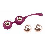 Вагинальные шарики для тренировок Кегеля -Kegel training balls with extra weights - мініатюра 9