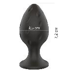 Анальний силиконовый плаг Boss Series - Silicone Anal Plug M 3,5 cm - мініатюра 6