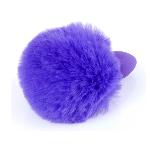 Анальная пробка ( размер S ) с хвостом Boss Series - Silicon PLUG Bunny Tail Purple - мініатюра 4