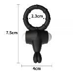 Эрекционное кольцо Power Clit Cockring, Black - мініатюра 6