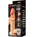 Вибратор на присоске с хребтом и эффектом скользящей кожи BAILE - Sliding Skin 9,4'' Flesh, BW-008104ZRG - мініатюра 3