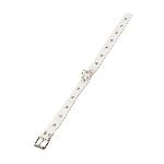 Ошейник Leather Restraints Collar, White - мініатюра 3