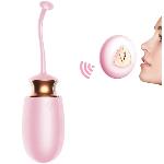 Виброяйцо с подогревом и пультом ДУ - Vibrating Silicone Love EGG USB - мініатюра 3