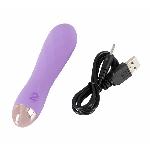 Фиолетовый мини-вибратор с необычной текстурой Cuties Mini Vibrator - мініатюра 6