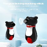 Клиторальный вибратор "Crazy bear", вакуум, лизание, 10 режимов - мініатюра 2