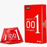 Презервативы латексные OLO 0,01 с разогревающим эффектом (упаковка 10 шт) - мініатюра 1