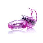 Эрекционное вибро кольцо BOSS Rabbit Vibro Cock Ring Pink - мініатюра 2