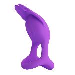 Эрекционное кольцо Pretty Love - Vibration Penis Ring SILAS Purple - мініатюра 4