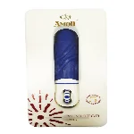 Роскошный вибратор с выпуклыми ребрышками для стимуляции AMOR BIG VIBRATOR BRUCE Blue (Приложение НЕ Функционирует!) - мініатюра 1