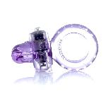 Эрекционное вибро кольцо BOSS Rabbit Vibro Cock Ring Purple - мініатюра 6