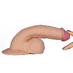 Реалистичный телесный вибратор  8.8" The Ultra Soft Dude - мініатюра 5