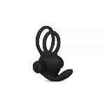 Эрекционное виброкольцо Power Clit Cockring, Black - мініатюра 3