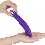 Эффективный вибромассажер Rechargeable IJOY Silicone Dildo - мініатюра 5