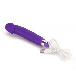 Эффективный вибромассажер Rechargeable IJOY Silicone Dildo - мініатюра 4