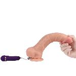 Вибратор "Apolo vibrating dildo" 10 режимов вибрации - мініатюра 4