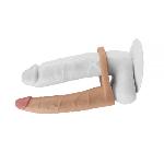Телесная насадка для двойного проникновения 7" The Ultra Soft Double - мініатюра 5