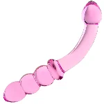 Фаллоимитатор Glassy Pink цвет нежно-розовый - мініатюра 1