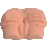 Мастурбатор Вагина-Анус  White hands Masturbator без вибрации телесный - мініатюра 1