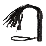 Флогер VIP Leather Flogger, Black - мініатюра 1
