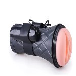 Вагина - мастурбатор с вибрацией Boss Series: Vibrating Vagina cyber skin - Latarka, BS6000025 - мініатюра 7