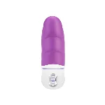 Вибратор с оригинальным дизайном и ребристой поверхностю AMOR BIG VIBRATOR  ANGELUS Violet (Приложение НЕ Функционирует!) - мініатюра 1