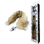 Анальная пробка ( размер S ) с хвостом Boss Series - Fox TAIL Brown XL - мініатюра 1
