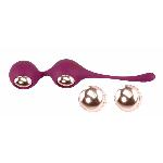 Вагинальные шарики для тренировок Кегеля -Kegel training balls with extra weights - мініатюра 4