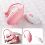 Вагинальное виброяйцо с пультом "Monster egg", цвет розовый, 10 режимов вибрации - мініатюра 1