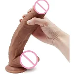 Фаллоимитатор реалистичный большой, "Big dildo" телесный, D 55 mm, L 300 mm - мініатюра 1