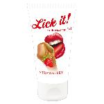 Оральная смазка Lick It! Strawberry 50 мл (веганская) - мініатюра 3