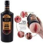 Мастурбато- вагина бутылка "Vagina Realistic Wine Bottle" без  вибрации телесный - мініатюра 1