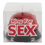Звонок настольный "RING FOR SEX" бордовый - мініатюра 3