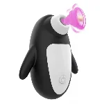 Клиторальный вакуумный массажёр "Oral sicking" пингвин, 10 режимов - мініатюра 1