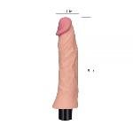 Реалистичный вибромассажер телесний 8" Real Softee - мініатюра 2