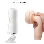 Мастурбатор с двумя входами на присоске Boss Series: Vibrating Masturbation Cup White - мініатюра 6