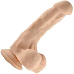 Фалоимитатор Ares Sexy silicone dildo телесный - мініатюра 1