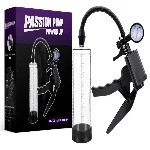 Вакуумный насос для пениса CANWIN P538 с манометром, защитным клапаном и шкалой - мініатюра 1