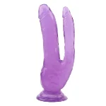 Фаллоимитатор двойной 8.0 Inch Dildo, Purple - мініатюра 1